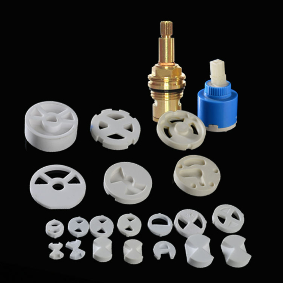 High-Purity Alumina Ceramic Disc for 1/2"–3/4" Brass Tap Cartridges and Valves
